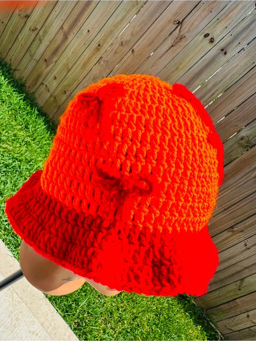Handmade Crochet Ruffle Hat